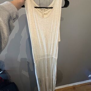Elan Cream Sleeveless maxi dress
